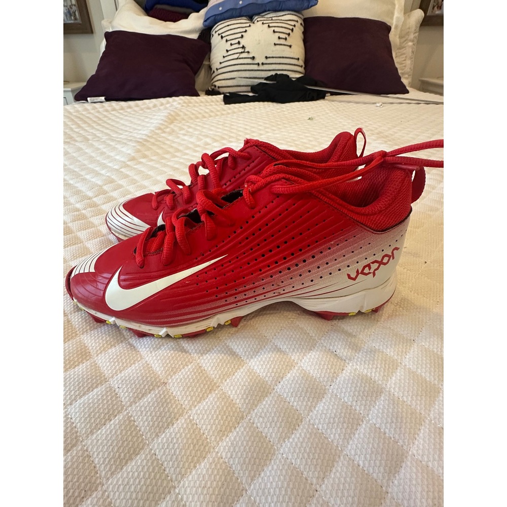 Nike Vapor Ultrafly Keystone Red White Kids Cleats 806926-610 Size 4Y